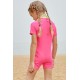 Pink Flamingo Love One Piece Swimsuit for Little Girl