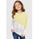 Apricot Color Block Long Sleeve Kid's Top